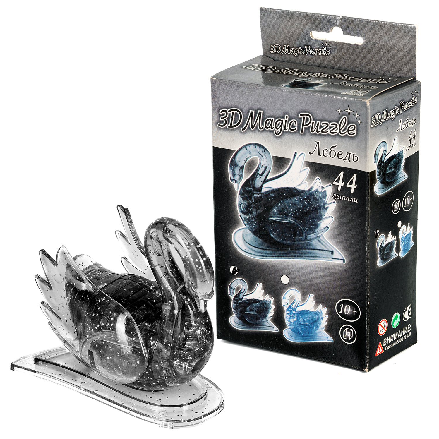 3D-Пазл "Лебедь" Crystal Puzzle, Дымчатый